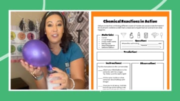 Baking Soda and Vinegar Balloon Experiment With Free Worksheet